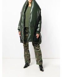 Женский темно-зеленый пуховик от Unravel Project