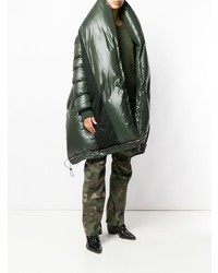 Женский темно-зеленый пуховик от Unravel Project