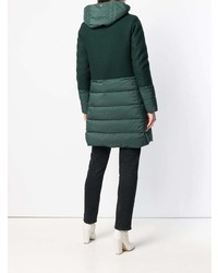 Женский темно-зеленый пуховик от Herno