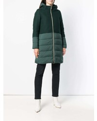 Женский темно-зеленый пуховик от Herno