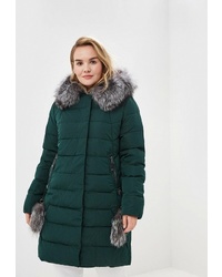 Женский темно-зеленый пуховик от Winterra