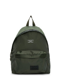 Мужской темно-зеленый рюкзак из плотной ткани с вышивкой от Eastpak