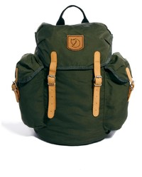 Мужской темно-зеленый рюкзак из плотной ткани от Fjallraven