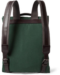 Мужской темно-зеленый рюкзак из плотной ткани от Dolce & Gabbana