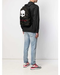 Мужской темно-зеленый рюкзак с камуфляжным принтом от Hydrogen