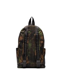 Мужской темно-зеленый рюкзак с камуфляжным принтом от Off-White