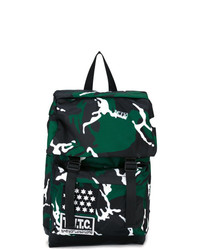 Мужской темно-зеленый рюкзак с камуфляжным принтом от Ktz