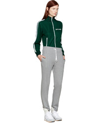 Женский темно-зеленый свитер на молнии от Palm Angels