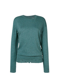 Женский темно-зеленый свитер с v-образным вырезом от Isabel Marant Etoile