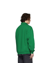 Мужской темно-зеленый свитер с воротником на молнии от Han Kjobenhavn
