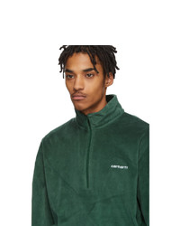 Мужской темно-зеленый свитер с воротником на молнии от CARHARTT WORK IN PROGRESS