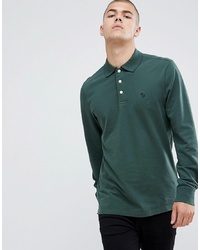 Мужской темно-зеленый свитер с воротником поло от Abercrombie & Fitch