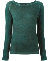 Женский темно-зеленый свитер с круглым вырезом от Avant Toi