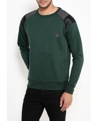 Мужской темно-зеленый свитер с круглым вырезом от Brave Soul