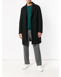 Мужской темно-зеленый свитер с круглым вырезом от N.Peal