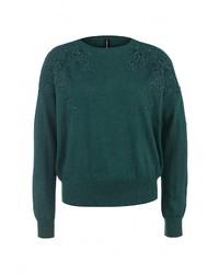 Женский темно-зеленый свитер с круглым вырезом от Concept Club