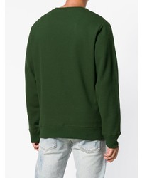 Мужской темно-зеленый свитер с круглым вырезом от Diesel