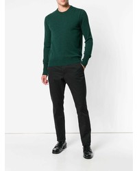 Мужской темно-зеленый свитер с круглым вырезом от Ballantyne