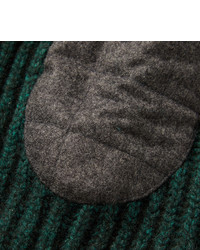 Мужской темно-зеленый свитер с круглым вырезом от Isaia