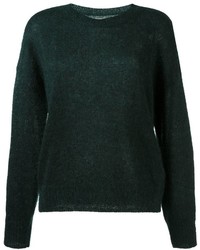 Женский темно-зеленый свитер с круглым вырезом от Etoile Isabel Marant