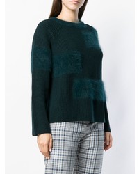 Женский темно-зеленый свитер с круглым вырезом от Lorena Antoniazzi