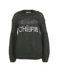 Женский темно-зеленый свитер с круглым вырезом от Liu Jo Jeans