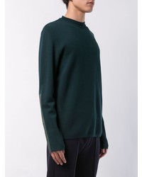 Мужской темно-зеленый свитер с круглым вырезом от Aztech Mountain