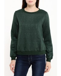 Женский темно-зеленый свитер с круглым вырезом от Oeuvre