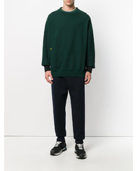 Мужской темно-зеленый свитер с круглым вырезом от Marni