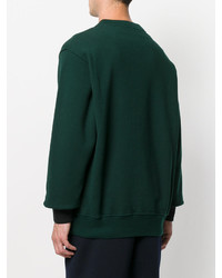 Мужской темно-зеленый свитер с круглым вырезом от Marni
