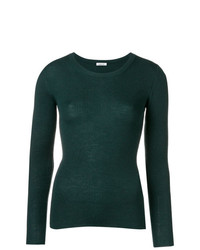 Женский темно-зеленый свитер с круглым вырезом от P.A.R.O.S.H.