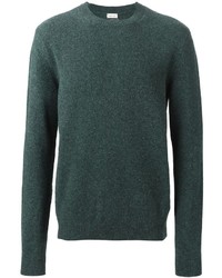 Мужской темно-зеленый свитер с круглым вырезом от Paul Smith