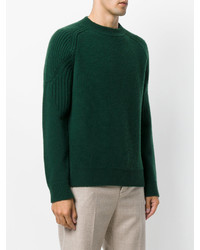 Мужской темно-зеленый свитер с круглым вырезом от Marni