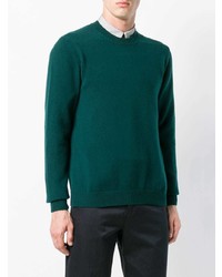 Мужской темно-зеленый свитер с круглым вырезом от Ps By Paul Smith