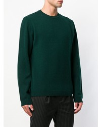 Мужской темно-зеленый свитер с круглым вырезом от Norse Projects