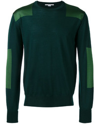 Мужской темно-зеленый свитер с круглым вырезом от Stella McCartney