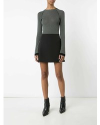 Женский темно-зеленый свитер с круглым вырезом от Misha Nonoo