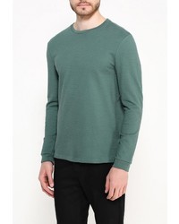 Мужской темно-зеленый свитер с круглым вырезом от Topman