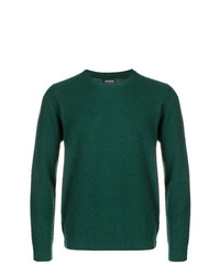 Мужской темно-зеленый свитер с круглым вырезом от Woolrich
