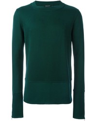 Мужской темно-зеленый свитер от Ann Demeulemeester