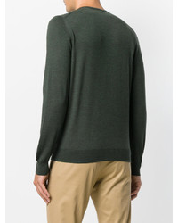 Мужской темно-зеленый свитер от Fay