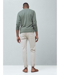 Мужской темно-зеленый свитер от Mango Man