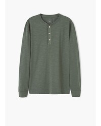 Мужской темно-зеленый свитер от Mango Man