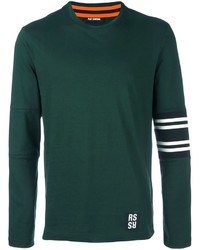 Мужской темно-зеленый свитер от Raf Simons