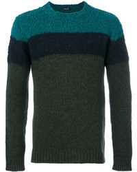 Мужской темно-зеленый свитер от Roberto Collina