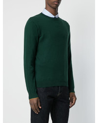 Мужской темно-зеленый свитшот от Sun 68