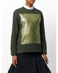 Женский темно-зеленый свитшот от Fendi