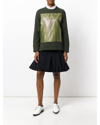 Женский темно-зеленый свитшот от Fendi