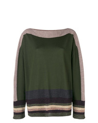 Темно-зеленый свободный свитер от Antonio Marras
