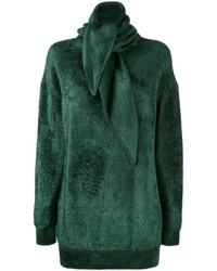 Темно-зеленый свободный свитер от Balenciaga